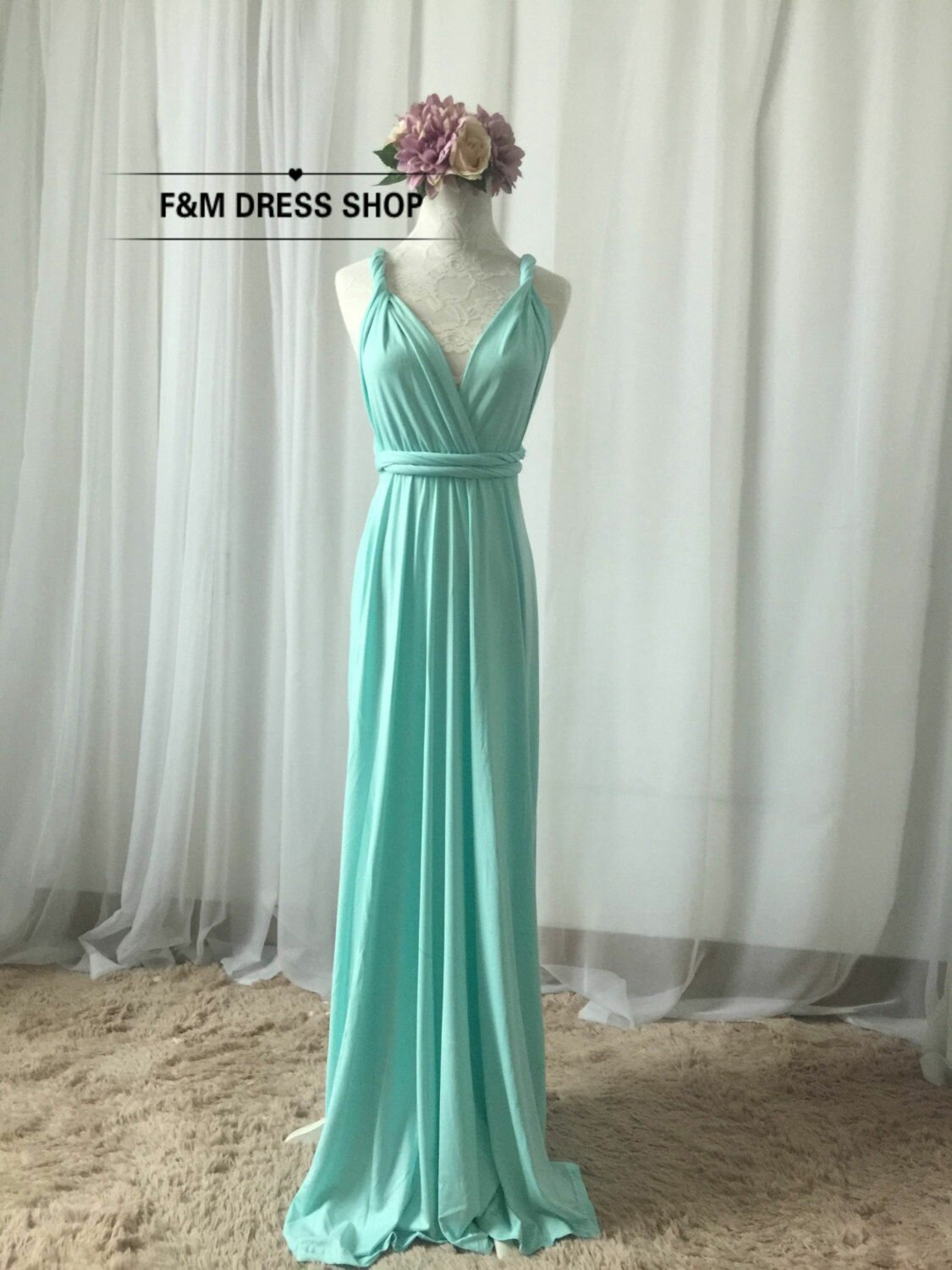 mint green multiway bridesmaid dress