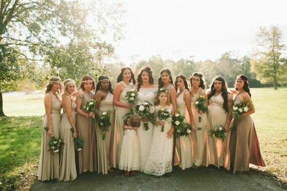 Pack of 17 Infinity Dresses, Beige Weddings Dress, Wedding Floor Length Dress, Party Dress, Evening Dress